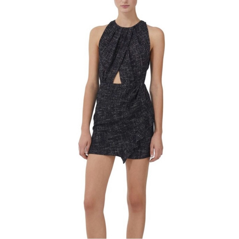 IRO Black Textured Mini Dress